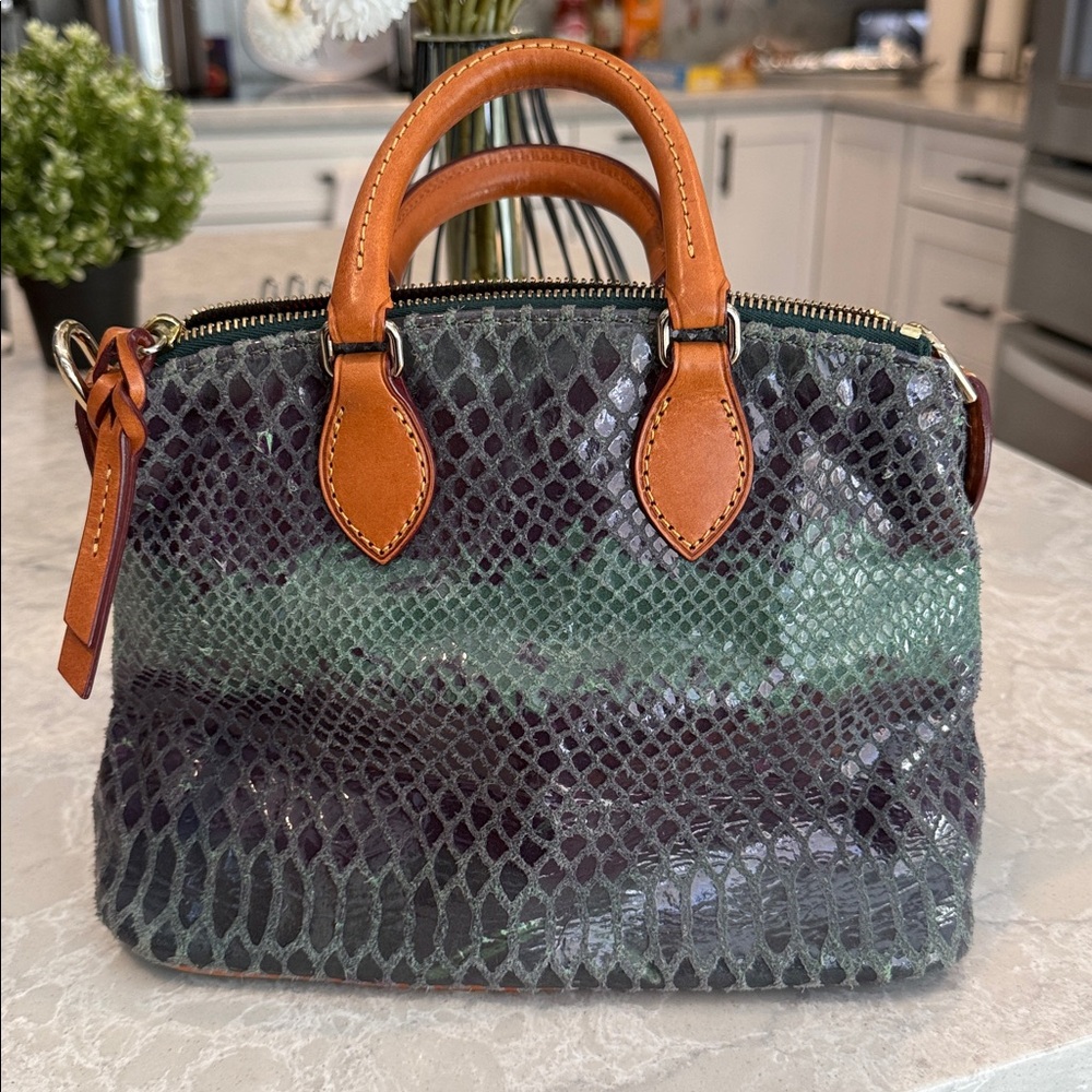 Dooney And Bourke Mini Python Satchel/Crossbody - image 2